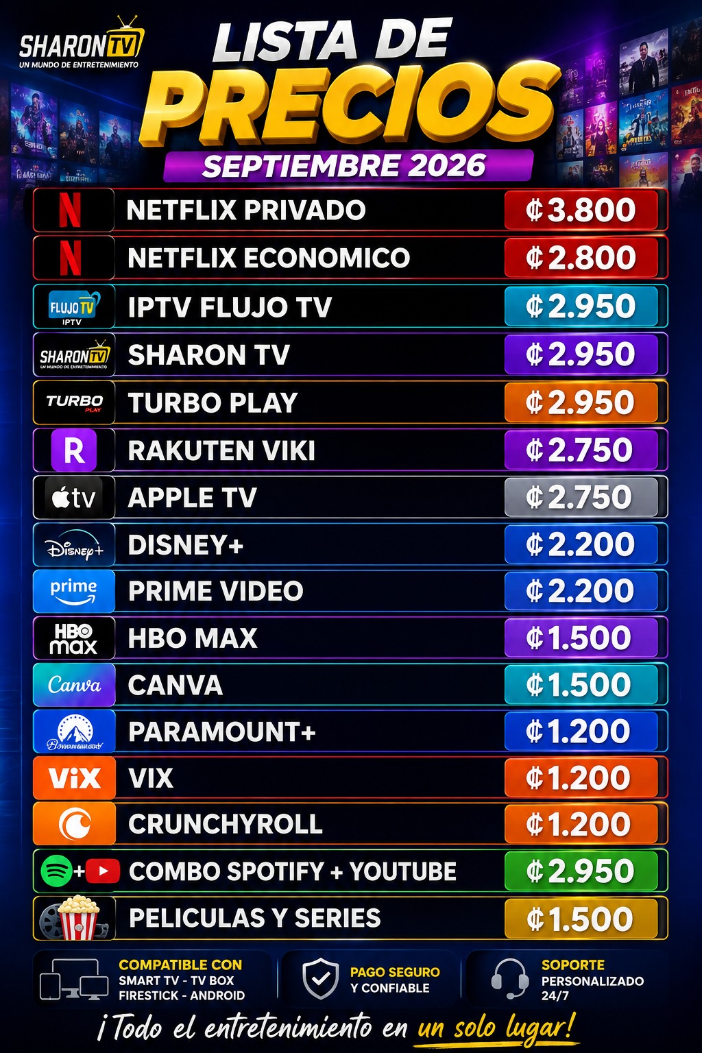 PRECIOS ACTUALIZADOS